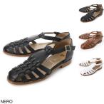 パスクッチ PASCUCCI グルカサンダル CHIC ストラップ 大きいサイズあり レディース chic-838-foulard-nero