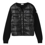 モンクレール MONCLER ダウン切り替え カーディガン ブラック レディース 9b00026-m1131-999