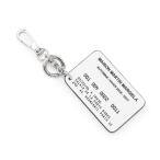  mezzo n Margiela Maison Margiela кольцо для ключей KEYRING CARD карта держатель имеется цепочка для ключей черный мужской sa1vl0053-p8831-t8013