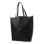 ショッピングロエベ ロエベ LOEWE トートバッグ LARGE PUZZLE FOLD TOTE ブラック メンズ b933q18x01-1100