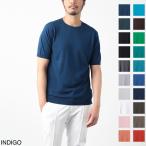 ショッピング半袖 ジョンスメドレー JOHN SMEDLEY クルーネック半袖ニット BELDEN シーアイランドコットン 30ゲージ STANDARD FIT メンズ belden-indigo