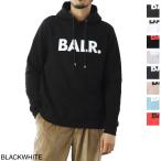 ボーラー BALR. パーカ BRAND HOODIE ATHLETIC FIT ブランド フーディ アスレチック フィット メンズ brand-hoodie-black-white
