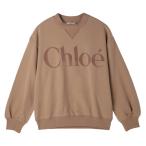 クロエ Chloe スウェットシャツ KIDS キッズ ガールズ 大きいサイズあり ブラウン レディース c20649-31c-sirocco