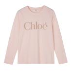 クロエ Chloe クルーネック 長袖Tシャツ KIDS キッズ ガールズ 大きいサイズあり ピンク レディース c20650-46j-petalpink