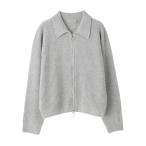 ジョンスメドレー JOHN SMEDLEY ジップアップ ニットブルゾン DISLEY エコカシミヤ 7ゲージ グレー レディース disley-polar
