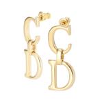 ショッピングdior ディオール DIOR ピアス SADDLE EARRINGS CDロゴ ゴールド レディース e4039wommt-300