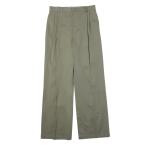 ショッピングLOEWE ロエベ LOEWE コットンパンツ PLEATED TROUSERS トラウザーズ グリーン メンズ h526y04web-4430