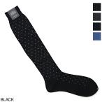 【ネコポス対応(3点まで)】ハリソン HALISON 靴下 EGYPTIAN COTTON MIDDLE DOT LONG HOSE メンズ 618857-black