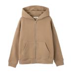 ショッピングジャージ エスマックスマーラ S Max Mara ジップアップ パーカ JULIA コットン ジャージー スウェット ロゴ刺繍 フーデッド スウェットシャツ ブラウン レディース