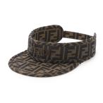 フェンディ FENDI サンバイザー FF柄 ズッカ柄 モノグラム KIDS キッズ ブラウン レディース jup083-awf5-f0vat