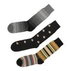 ポールスミス Paul Smith ポールスミス 靴下 3足セット MEN SOCK 3 PACK ソックス マルチカラー メンズ m1a-sock-k3blks-79