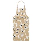 ショッピングマリメッコ 【ネコポス対応(2点まで)】マリメッコ marimekko エプロン UNIKKO ベージュ 072929-185