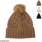 アグオーストラリア UGG Australia ニットキャップ CABLE BEANIE WITH POM ビーニー レディース 100819-chestnut