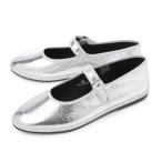 doroge задний kli Berry nidrogheria Crivellini балетки MARY JANE MIRROR CROCme Lee je-n большой размер есть серебряный женский 