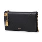 クロエ Chloe 長財布 小銭入れ付き CHLOE SPIN チェーンウォレット ブラック レディース chc25sp495o37-001-black