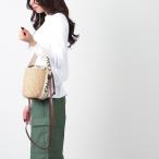 クロエ Chloe ショルダーバッグ 2WAY WOODY SMALL BASKET バスケットバッグ ホワイト レディース chc22ss381g55-101-white