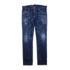 ショッピングディースクエアード ディースクエアード DSQUARED2 ボタンフライジーンズ SKATER JEANS ブルー メンズ s74lb1274-s30342-470