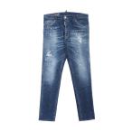 ディースクエアード DSQUARED2 ボタンフライジーンズ RELAX LONG CROTCH JEANS ブルー メンズ s74lb1330-s30342-470