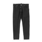 ディースクエアード DSQUARED2 ボタンフライジーンズ SLIM TWIST JEANS ブラック メンズ s74lb1869-s39781-900