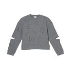  Stella McCartney STELLA McCARTNEY спортивная фуфайка тренировочный cut наружный дизайн перфорирование Logo вышивка Kids девушки серый женский 