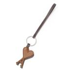 ショッピングキーリング アミ AMI キーリング AMI DE COEUR バッグチャームレザー ブラウン メンズ レディース ukr331-al0126-2041-cognac-marron