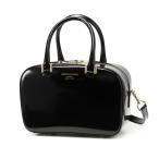  Christian vi laCHRISTIAN VILLA сумка "Boston bag" 2WAY стекло кожа Mini Boston черный женский 6327-nero