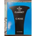  low ze40. тренировка искривление I C.ROSE 40 STUDIES FOR CLARINET[ outlet товары по специальной цене ]