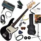 Fender крыло MIJ Junior Collection Jazz Bass/BLK/PF электрический бас начинающий комплект наушники * основа * усилитель amPlug2. входить ..16 позиций комплект 