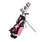 左利き用ピンクジュニアゴルフクラブ...