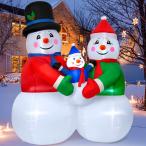 ショッピングsnowman Outdoor Christmas Decoration, 6FT Snowman Family Xmas Decoration 並行輸入品