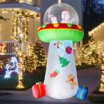 7FT Christmas Inflatable Decoration, Blow Up Snowman Penguins Ya 並行輸入品