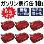 6 жестяная банка комплект емкость для горючего 10L автомобильный оптимальный размер товар соответствующий актам о пожарной безопасности горизонтальный модель цинк металлизированный стальной лист ( защита от ржавчины ) [1 выход ]