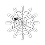 ( прозрачный ) Spider стикер черный 5cm маленький ..kmo гнездо Halloween .... интересный do сверло 