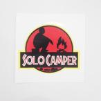 Yahoo! Yahoo!ショッピング(ヤフー ショッピング)ソロキャンパー ぽつんとひとり キャンプライフステッカー  10cm CAMP アウトドア 車用 キャンプ用品 防水シール パロディ