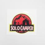 Yahoo! Yahoo!ショッピング(ヤフー ショッピング)ソロキャンパー テントにひとり キャンプライフステッカー テントに一人 10cm CAMP アウトドア 車用 キャンプ用品 防水シール パロディ