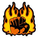  черный fi -тактный стикер fire -BlackFist черный энергия чёрный .... ламинария . ламинария .