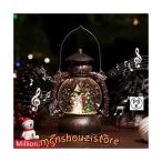 スノードーム Lewondr クリスマスオルゴール スノーグローブ LEDライト付き 8曲自動ループ クリス