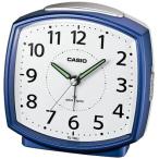 カシオ 電波時計 置時計 アナログ 目覚まし時計 おしゃれな ブルー 青 見やすい アラビア数字（CL15JU25BLU）アラーム ライト付き CASIO 卓上 電波 置き時計