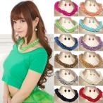 Yahoo! Yahoo!ショッピング(ヤフー ショッピング)チョーカーネックレス ダンス衣装 レディース ピアス付き パールネックレス  [axb001]