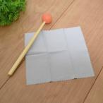 【オレンジ】先端ゴム製 マレット mallet チャイム/木琴/音叉/ などに最適 【１本】＋拭きタオル（小）付き