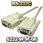ケーブルダイレクト RS-232Cケーブル [9pinメス−9pinメス]  (ストレート結線)  1.8m 6232-9F9F-06