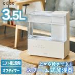 ショッピングアロマ加湿器 加湿器 おしゃれ スチーム加湿器 エルモイスト クリア 3.5L QUADS 癒し 空間演出 LEDライト 照明 コンパクトうるおい 加湿 アロマ対応 寝室 リビング 冬家電