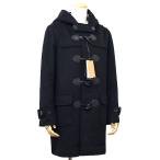 ショッピングダッフル 送料無料 本物  未使用品  バーバリー BURBERRY ダッフルコート UK10サイズ ノバチェック ブラック ジャケット アウター レディース