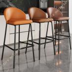 ショッピングカウンター カウンターチェア カウンタースツール イス バーチェア バーチェアー 座面高さ55cm ハイチェア カフェ BAR PUレザー バースツール
