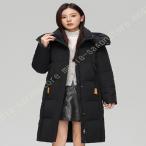 膝下 ベンチコート レディース 冬 可愛い フード付き ダウン 中綿コート アウター ロングコート ジャンパー ファッション キルティング 気質アップ 防寒着