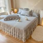  подзор спальное место юбка покрывал кровать простыня bed одиночный двойной King спальное место простыня bed простыня постельные принадлежности покрытие оборка покрытие одноцветный 