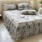  подзор цветочный принт покрывал bed простыня симпатичный весна * лето * осень * зима 4 сезон для Princess способ . sama способ долговечность оборка через год постельные принадлежности цветочный принт .. добрый 