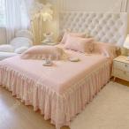  покрывало с хлопком одиночный широкий двойной Queen стеганое полотно симпатичный . sama способ оборка имеется bed простыня матрац кровать покрытие подзор добрый 