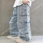  Kids длинные брюки брюки-карго девочка мужчина длинные брюки Denim Junior casual одноцветный вентиляция удобный G хлеб ткань to резина Dance одежда 