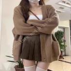 カーディガン ロングカーディガン トップス ニット 大きめ 春秋 レディース Vネック ロング丈 ニットカーディガン 長袖 薄手 軽量 しわになりにくい